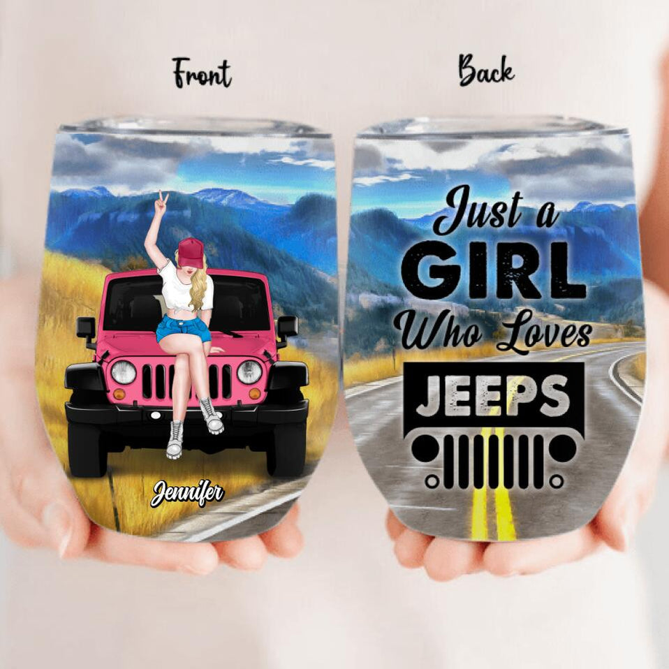 Personalized JP Off Road Wine Tumbler Gift For Girl Friend CTM Custom - Printyourwear