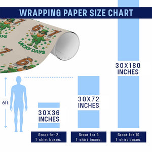 67 Basketball St Patricks Day Wrapping Paper Roll Funny Six Seven Leprechaun Meme TS14 Print Your Wear