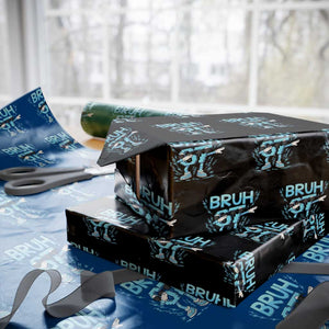 67 Bruh Meme Wrapping Paper Roll Funny Six Seven Italian Brainrot TS14 Black Print Your Wear