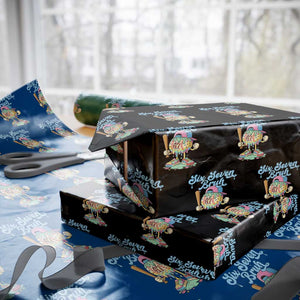 67 Bruh Meme Wrapping Paper Roll Ice Cream Drip Baseball Sport TS14 Black Print Your Wear