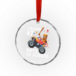 67 Days of School Monster Truck Crystal Glass Ornament 67th Day Boys Tung Tung Tung Sahur TS10 Print Your Wear