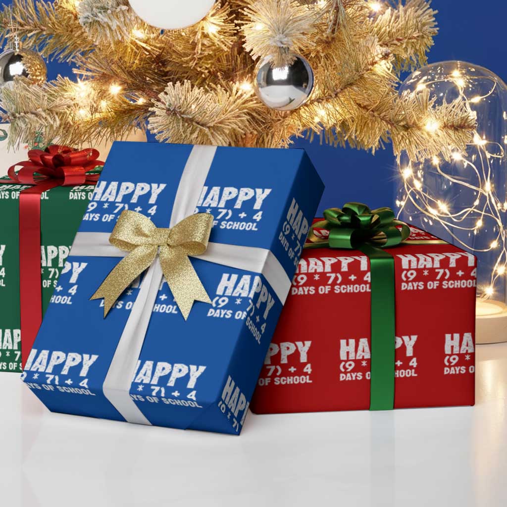 67 Days Of School Wrapping Paper Roll Do The Math 67 Meme Funny Six Seven Teacher TS10 Print Your Wear