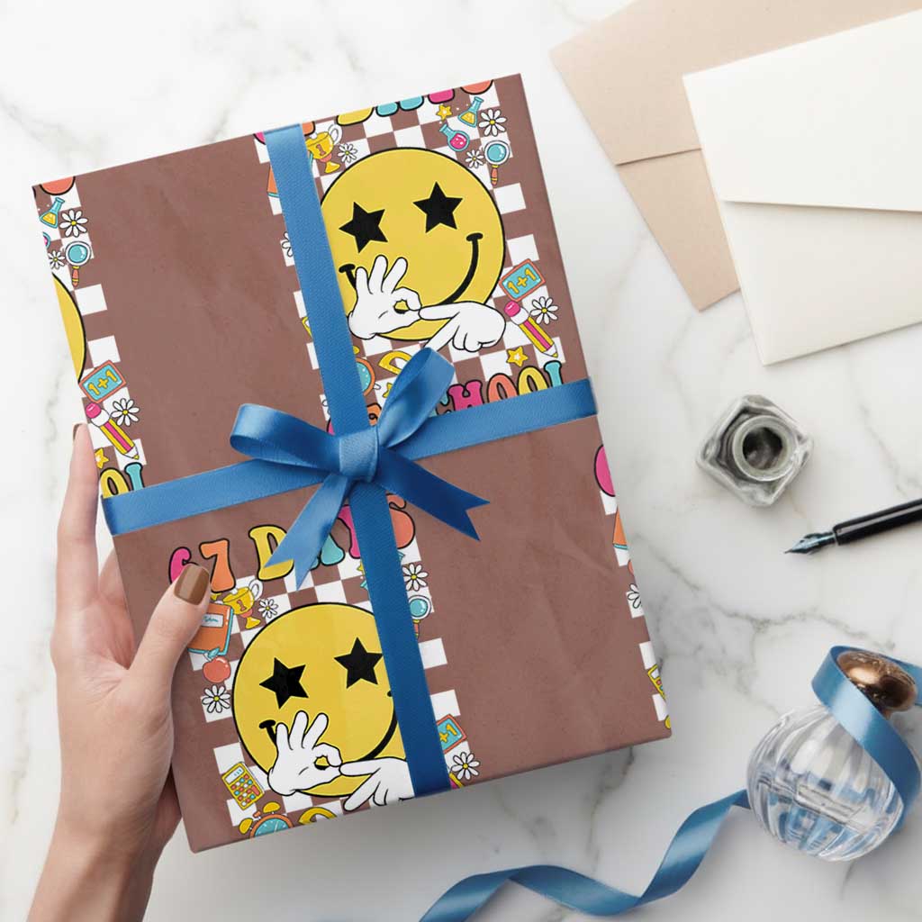 67 Days Of School Wrapping Paper Roll Six Seven Meme Student Teacher TS11 Mocha Print Your Wear