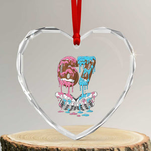 67 Football Meme Heart Crystal Glass Ornament Six Seven Sports American Football Ice Cream Drip TS14 Transparent Glass 3'' Heart Print Your Wear