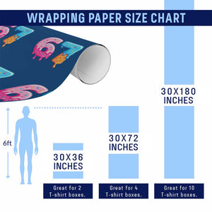 67 Ice Cream Drip Meme Wrapping Paper Roll Funny Six Seven Gen Alpha Slang TS10 Print Your Wear