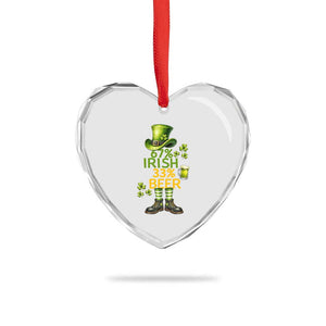67 Irish 33 Beer Heart Crystal Glass Ornament Funny Six Seven Leprechaun Drinking Beer Lover TS14 Print Your Wear