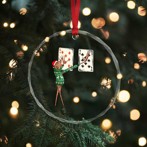67 Marcus The Worm Poker Game Christmas Crystal Glass Ornament Funny Six Seven Meme Playing Cards Holiday Vibe TS14 Print Your Wear