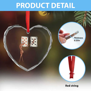 67 Marcus The Worm Poker Game Heart Crystal Glass Ornament Funny Six Seven Meme Playing Cards TS14 Print Your Wear