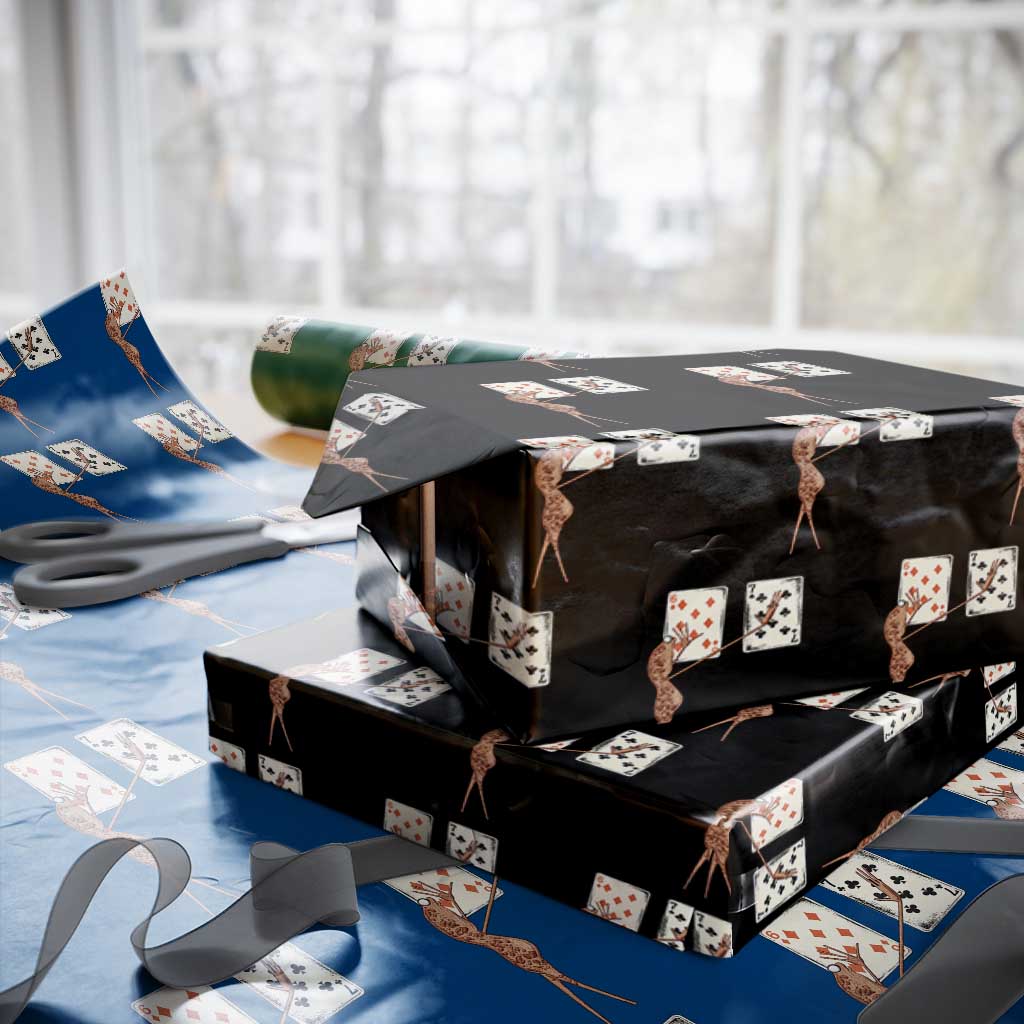 67 Marcus The Worm Poker Game Wrapping Paper Roll Funny Six Seven Meme Playing Cards TS14 Black Print Your Wear