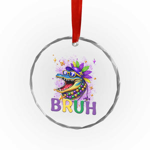 67 Mardi Gras Crystal Glass Ornament Funny Alligator Six Seven Bruh Meme TS14 Print Your Wear