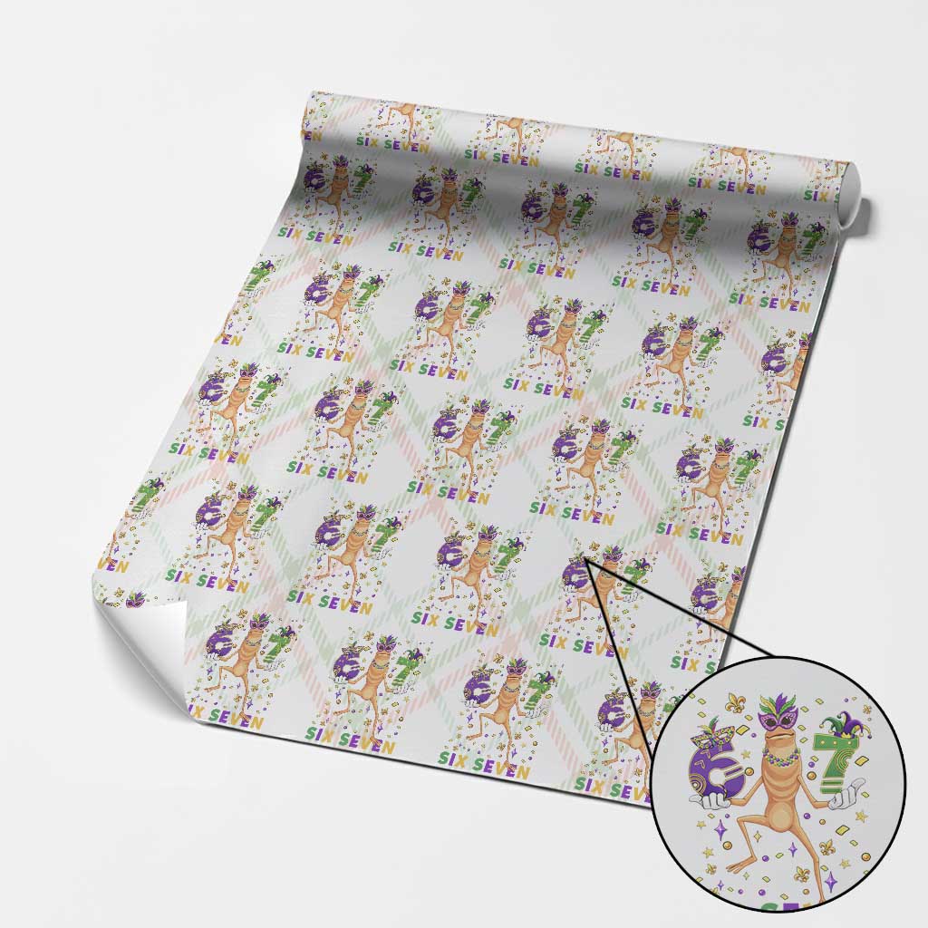 67 Mardi Gras Wrapping Paper Roll Marcus The Worm Carnival Trendy Meme TS14 Christmas Plaid Print Your Wear