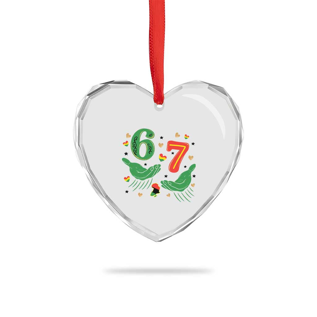 67 Meme Black History Month Heart Crystal Glass Ornament African American Gift TS12 Print Your Wear