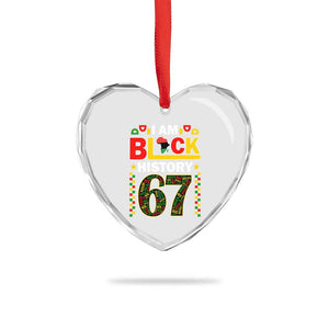 67 Meme Black History Month Heart Crystal Glass Ornament African American Pride TS12 Print Your Wear