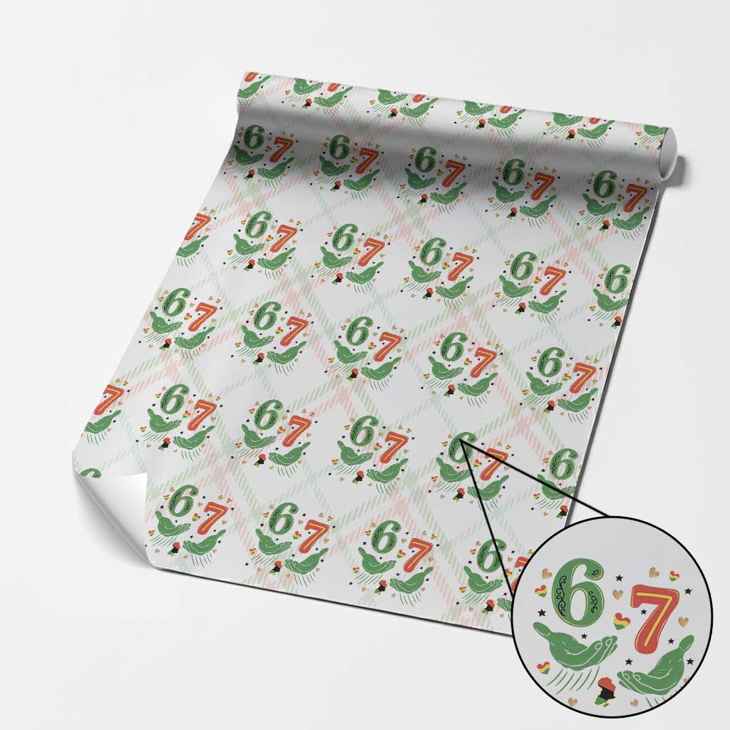 67 Meme Black History Month Wrapping Paper Roll African American Gift TS12 Christmas Plaid Print Your Wear