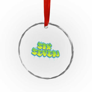 67 Meme Crystal Glass Ornament Six Seven Funny Gen Alpha Slang Saying TS10 Print Your Wear
