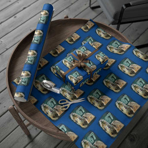 67 Meme Groundhog Wrapping Paper Roll Howling At The Moon Funny Six Seven Meme Ground Hog Day TS10 Blue Print Your Wear