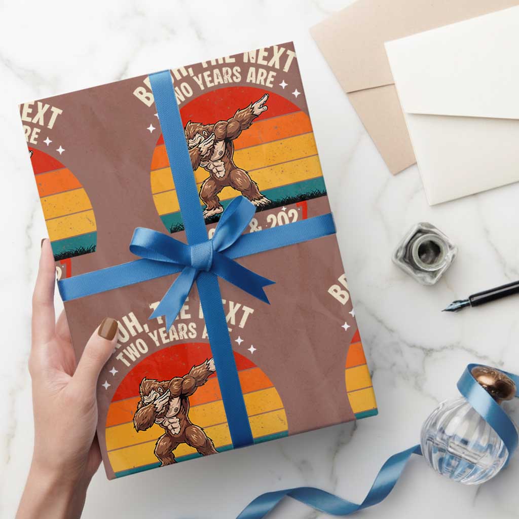 67 New Year Wrapping Paper Roll Funny Six Seven Bruh Bigfoot Meme TS14 Mocha Print Your Wear