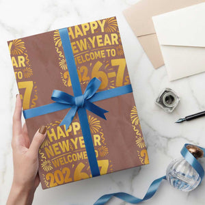 67 New Years Eve Wrapping Paper Roll Funny Six Seven 2026 Meme 6 7 Numbers Kid Gen Alpha TS10 Mocha Print Your Wear
