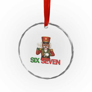 67 Six Seven Black Nutcracker Christmas Meme Crystal Glass Ornament TS14 Print Your Wear