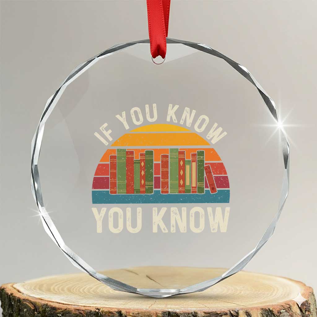 67 Six Seven Book Lover Meme Crystal Glass Ornament If You Know You Know TS14 Transparent Glass 3'' Circle Print Your Wear