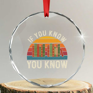 67 Six Seven Book Lover Meme Crystal Glass Ornament If You Know You Know TS14 Transparent Glass 3'' Circle Print Your Wear