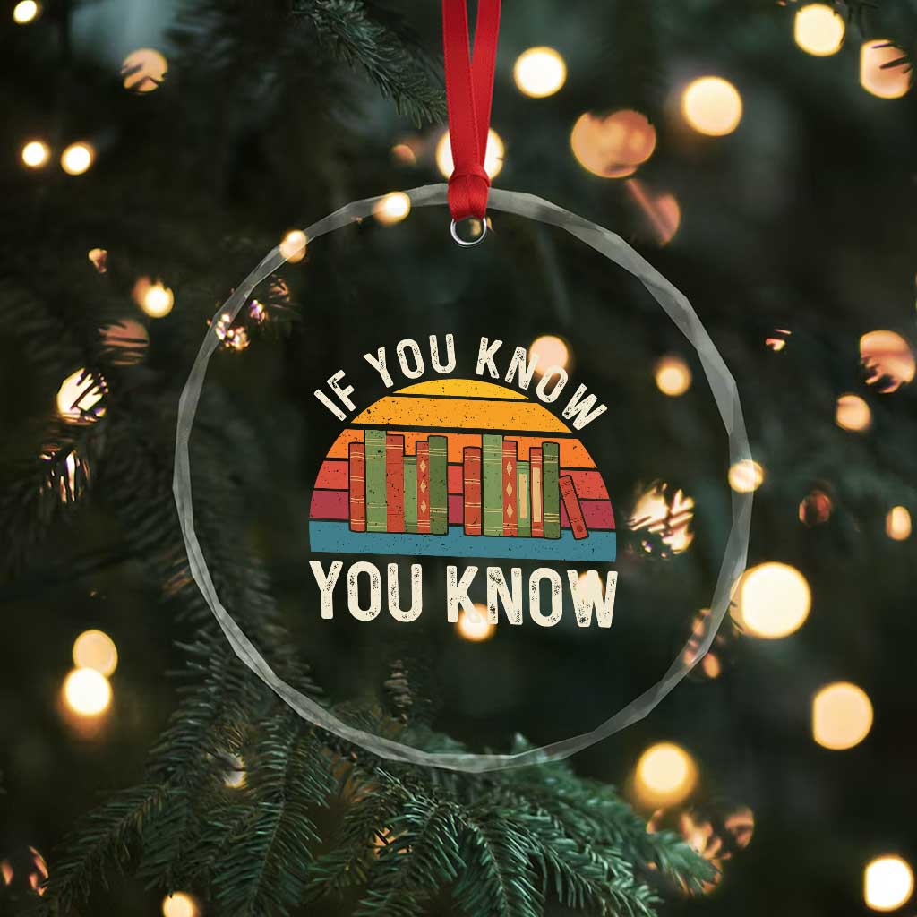 67 Six Seven Book Lover Meme Crystal Glass Ornament If You Know You Know TS14 Print Your Wear