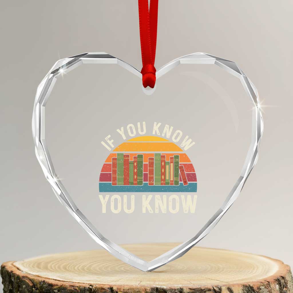 67 Six Seven Book Lover Meme Heart Crystal Glass Ornament If You Know You Know TS14 Transparent Glass 3'' Heart Print Your Wear