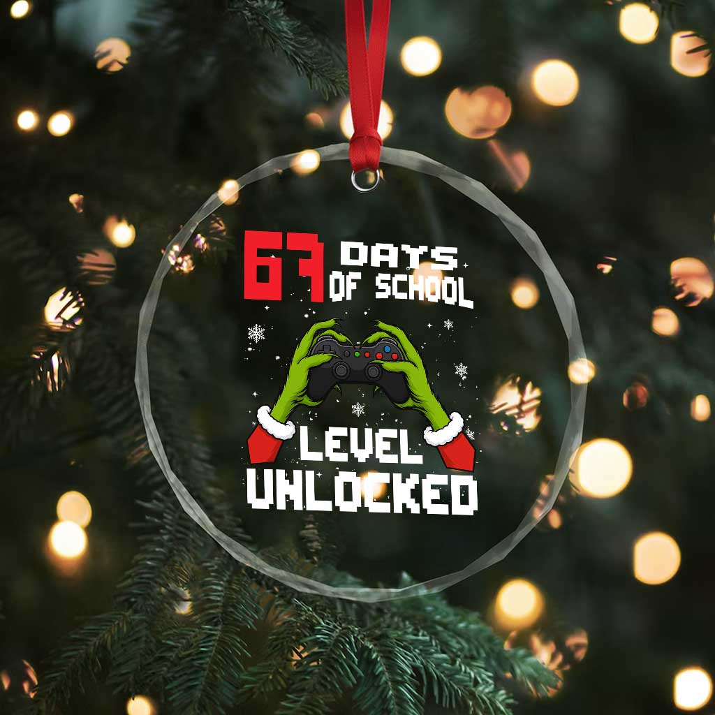 67 Six Seven Christmas Meme Crystal Glass Ornament Funny Elf Hand Video Game Xmas TS14 Print Your Wear