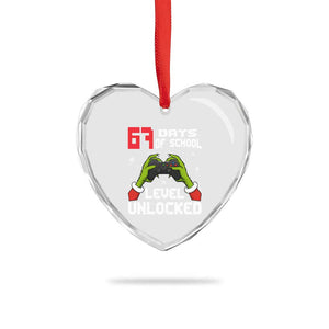 67 Six Seven Christmas Meme Heart Crystal Glass Ornament Funny Elf Hand Video Game Xmas TS14 Print Your Wear