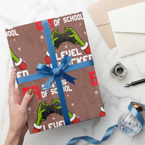 67 Six Seven Christmas Meme Wrapping Paper Roll Funny Elf Hand Video Game Xmas TS14 Mocha Print Your Wear