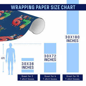 67 Six Seven Christmas Wrapping Paper Roll Funny Dabbing Santa Elf Friends 6 7 Meme Gen Alpha Slang TS10 Print Your Wear