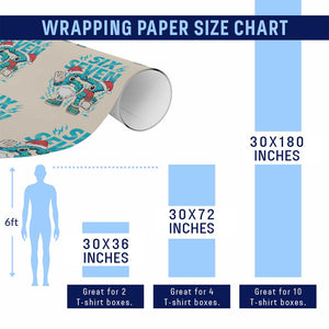 67 Six Seven Christmas Wrapping Paper Roll Funny Italian Brainrot Meme TS14 Print Your Wear