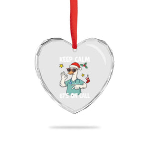 67 Six Seven Goose Nurse Christmas Meme Heart Crystal Glass Ornament TS14 Print Your Wear