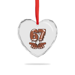 67 Six Seven Heart Crystal Glass Ornament Funny Football Meme TS14 Print Your Wear