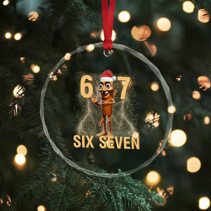 67 Six Seven Italian Brainrot Meme Crystal Glass Ornament Funny Tung Tung Tung Sahur Christmas TS14 Print Your Wear