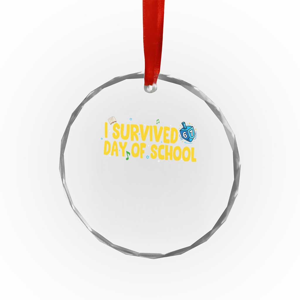 67 Six Seven Meme Crystal Glass Ornament Funny Hanukkah School Days TS14 Print Your Wear
