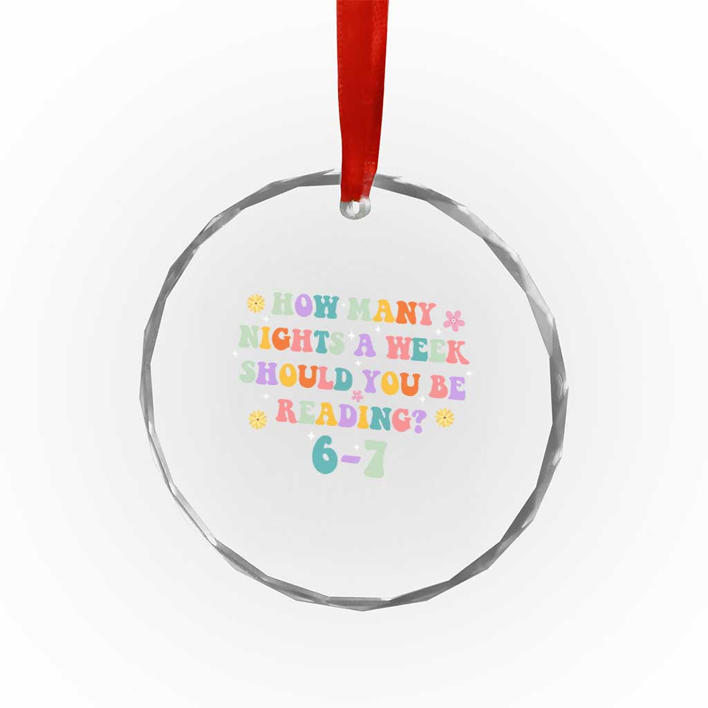 67 Six Seven Meme Crystal Glass Ornament Funny Reading Book Lover TS14 Print Your Wear