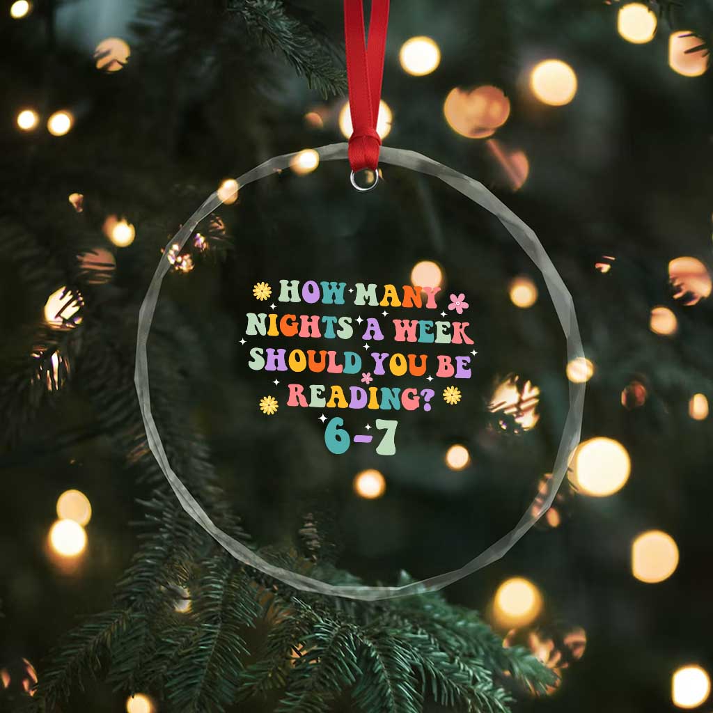 67 Six Seven Meme Crystal Glass Ornament Funny Reading Book Lover TS14 Print Your Wear