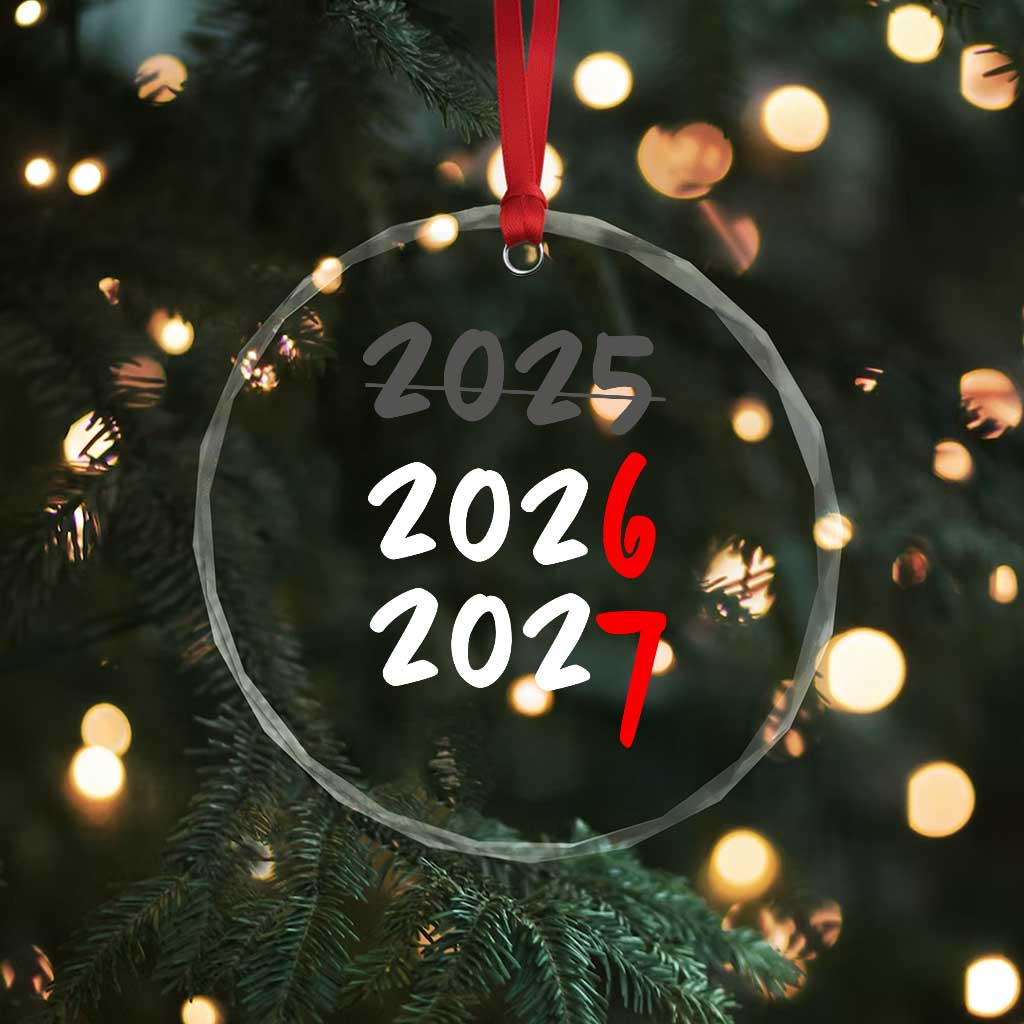 67 Six Seven Meme Crystal Glass Ornament New Year 2026 Gen Alpha Slang TS14 Print Your Wear