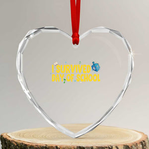 67 Six Seven Meme Heart Crystal Glass Ornament Funny Hanukkah School Days TS14 Transparent Glass 3'' Heart Print Your Wear