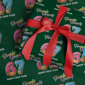 67 Six Seven Meme Wrapping Paper Roll New Year 2026 Ice Cream Drip TS14 Green Print Your Wear