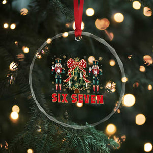 67 Six Seven Nutcracker Christmas Meme Crystal Glass Ornament TS14 Print Your Wear