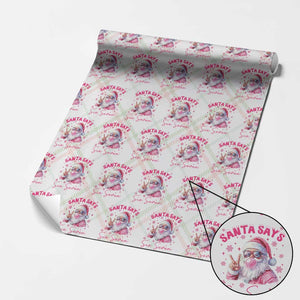 67 Six Seven Pink Santa Christmas Meme Wrapping Paper Roll TS14 Christmas Plaid Print Your Wear