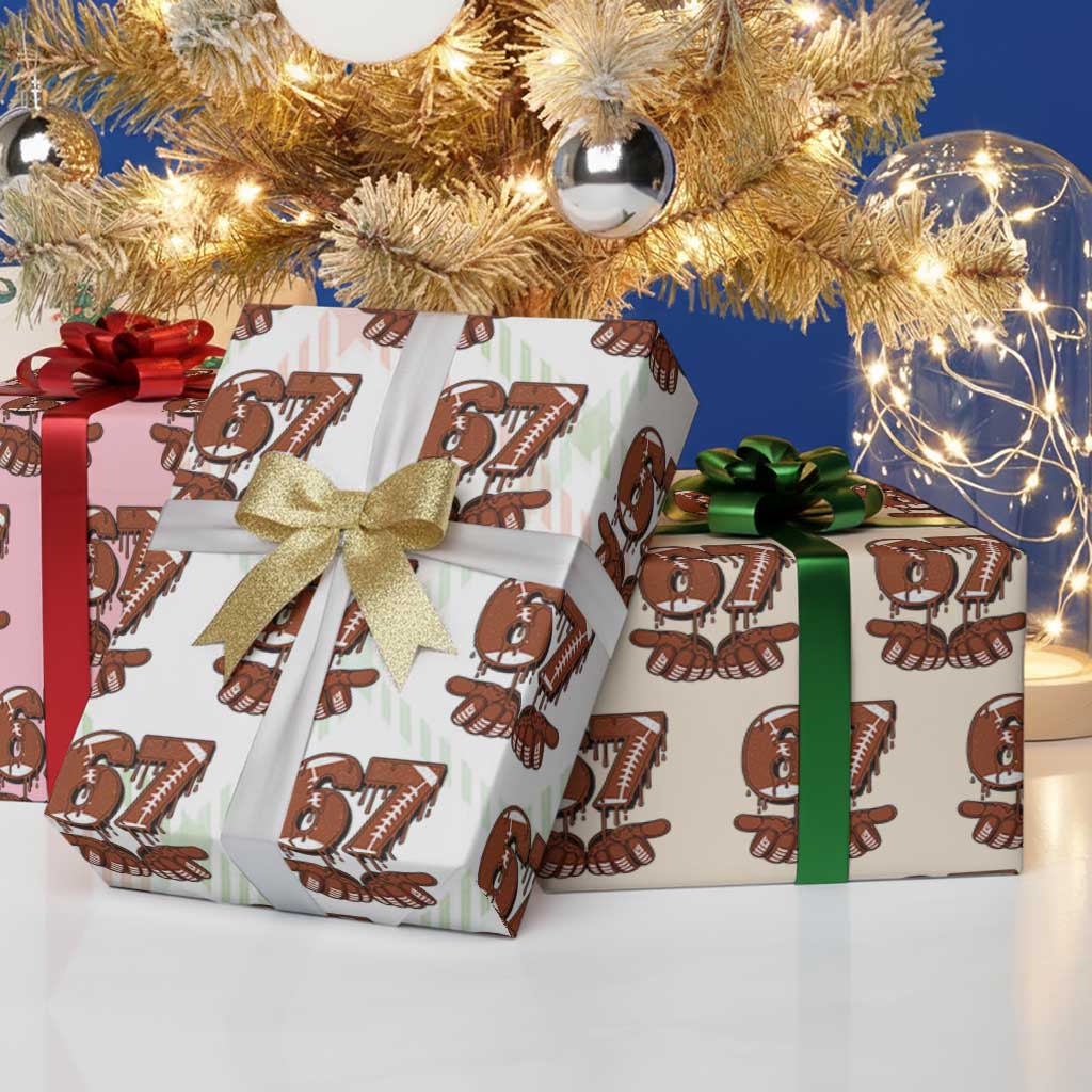 67 Six Seven Wrapping Paper Roll Funny Football Meme TS14 Print Your Wear