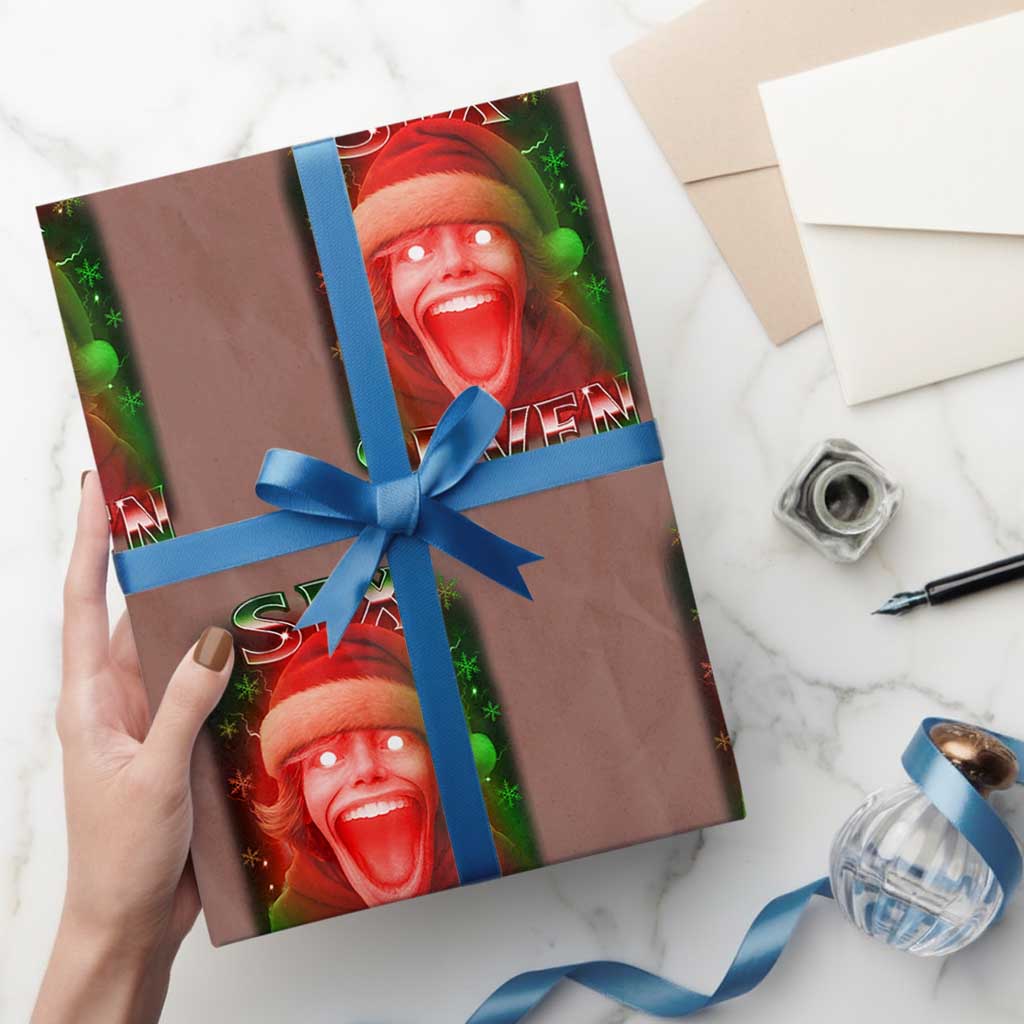 67 Six Seven Xmas Meme Wrapping Paper Roll The Mason 67 Kid Gen Alpha Slang TS11 Mocha Print Your Wear