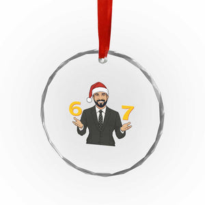 67 Six Seven Zohran Mamdani Christmas Crystal Glass Ornament TS14 Print Your Wear