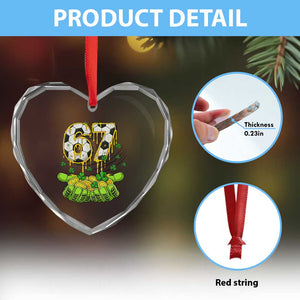 67 Soccer St Patricks Day Heart Crystal Glass Ornament Funny Six Seven Gen Alpha Meme Drip TS14 Print Your Wear