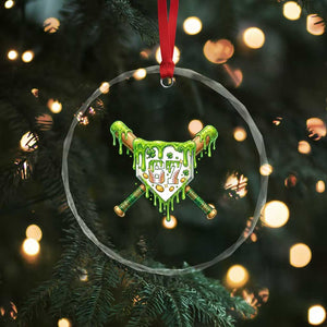 67 St Patricks Day Crystal Glass Ornament Funny Six Seven Baseball Sport Party Meme TS14 Print Your Wear