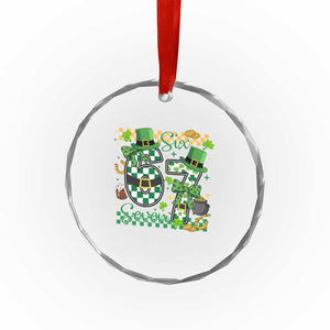 67 St Patricks Day Crystal Glass Ornament Funny Six Seven Meme Lucky Shamrock TS11 Print Your Wear
