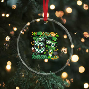 67 St Patricks Day Crystal Glass Ornament Funny Six Seven Meme Lucky Shamrock TS11 Print Your Wear